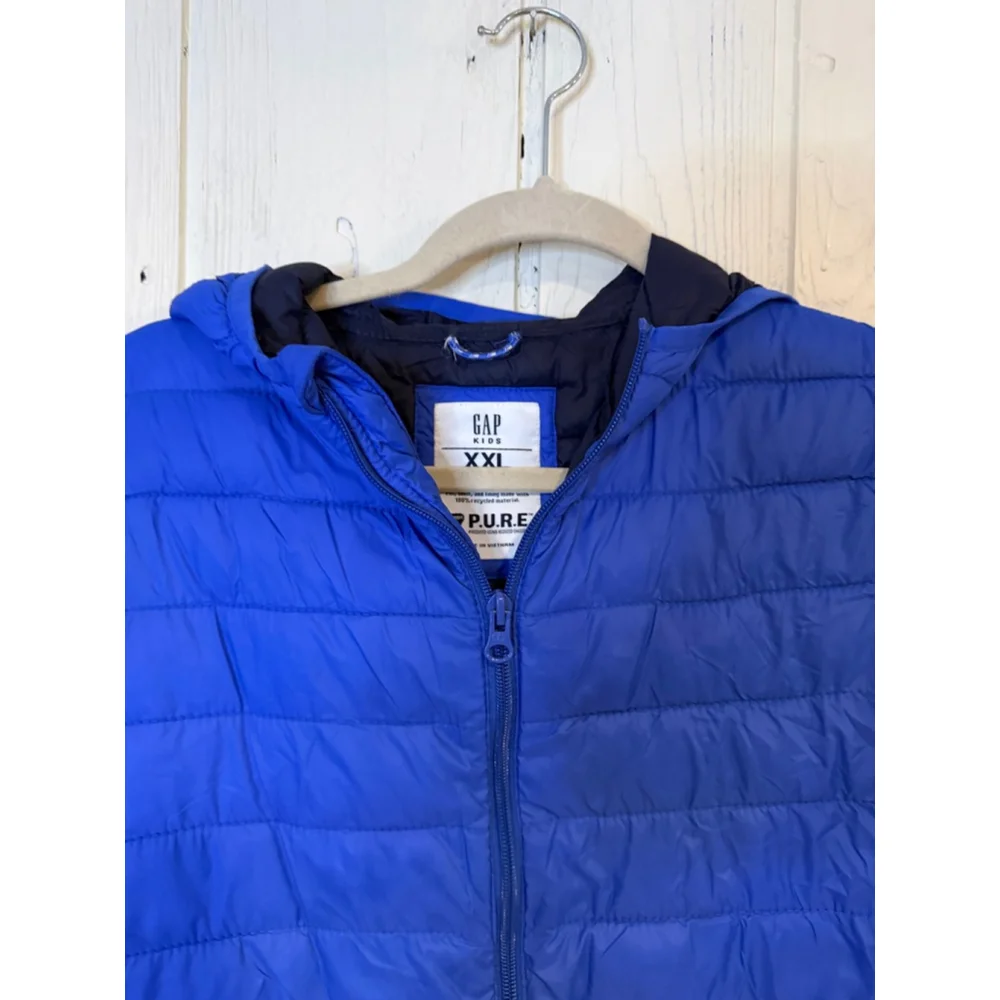Boys GAP Blue Puffer Jacket XXL